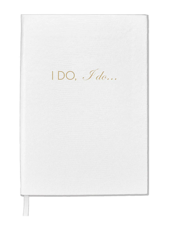White " I Do, I Do" Notebook