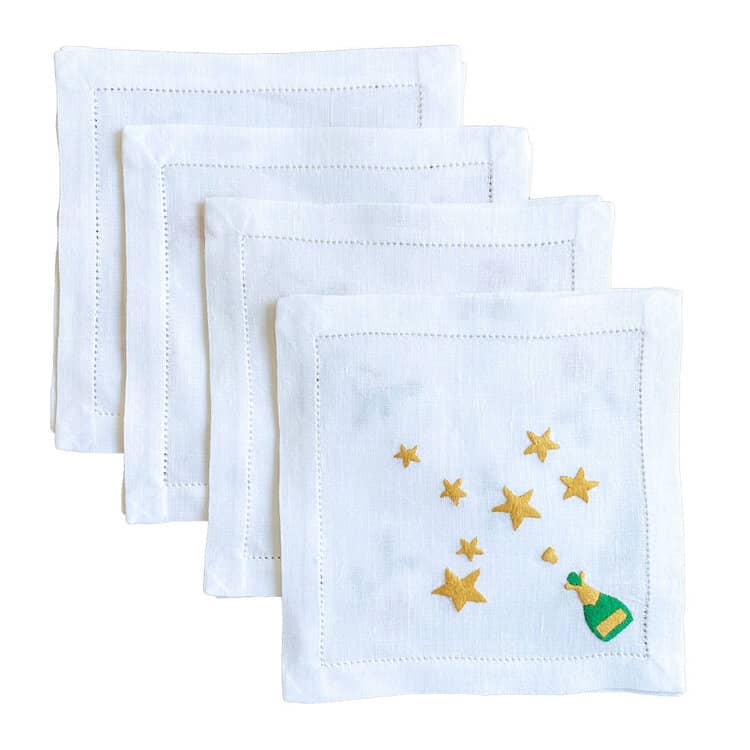 Champagne and Stars Cocktail Napkins