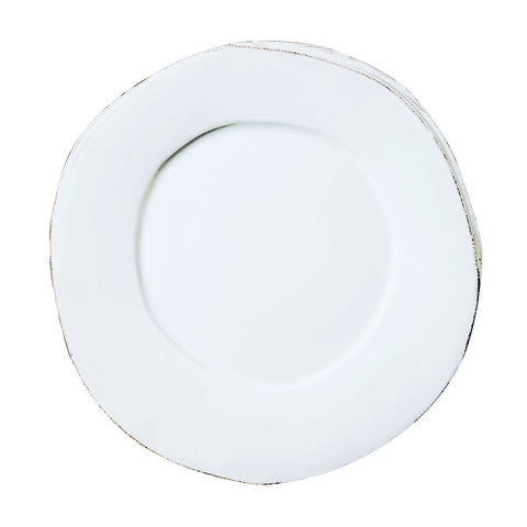 Lastra White American Dinner Plate