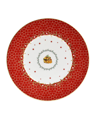 Noel Salad Plate-Red Gift