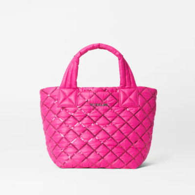 Bright Fuchsia With Sequins Metro Tote Deluxe XS