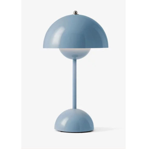 Flowerpot Portable Table Lamp Light Blue