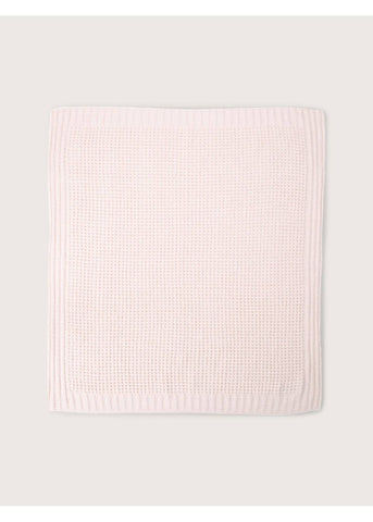 Waffle Baby Blanket - Heathered Pink