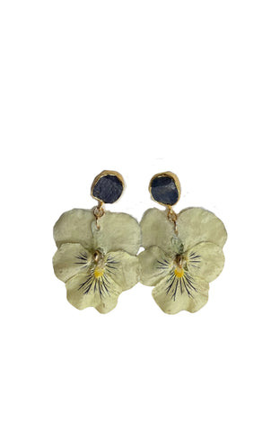 Pansey Drop Earrings