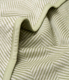 Harborview Herringbone Garden Green Blanket: Original