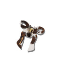 Hand-painted Coquette Bow Claw Hair Clip | Eco-Friendly - New: Fawn
