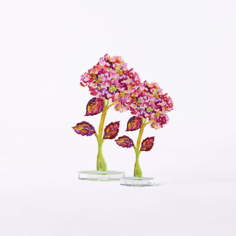 Autumnal Hydrangea | 0.25in. Acrylic Floral: LG / Sage LG Stand