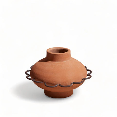 Eli Terracotta Vessel by Diego Olivero Studio