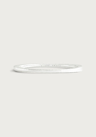 Farrier Thin Hinged Bangle, Silver