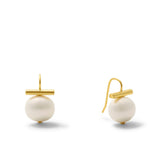 Classic Forever Fave Pebble Pearls Earrings~ Medium: Grey