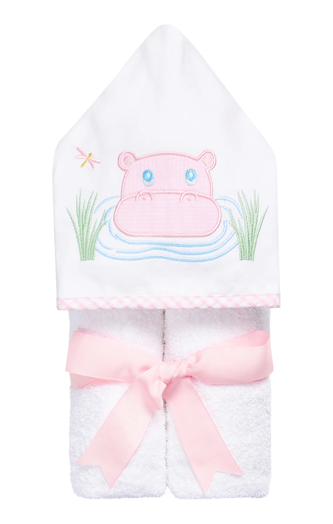 3 Marthas Hippo Everykid Towel-Pink