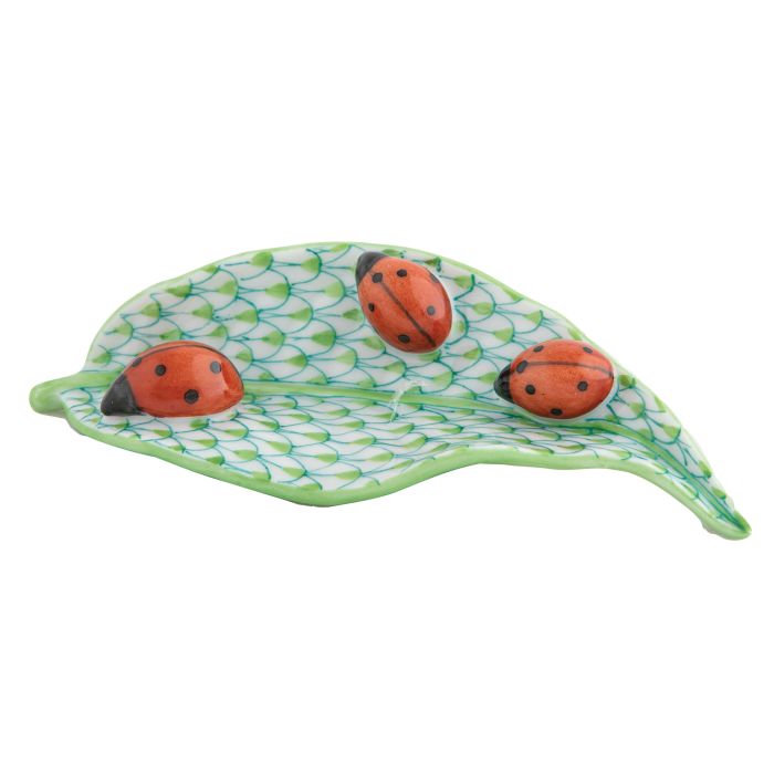 Ladybugs On Leaf-Keylime