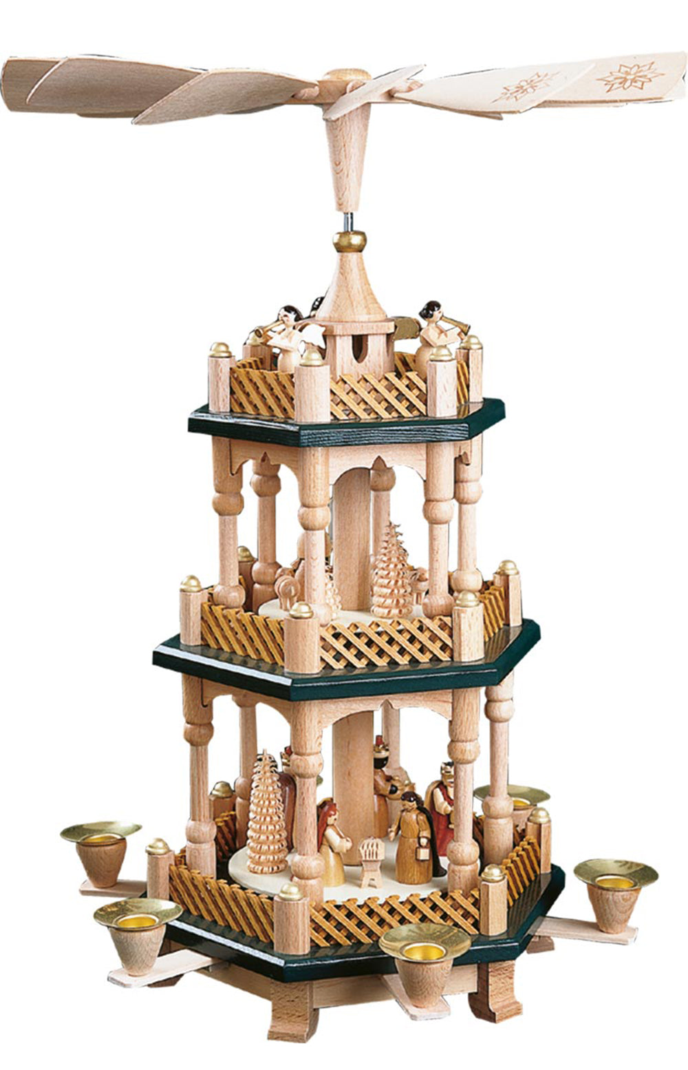 Nativity Scene Green Pyramid