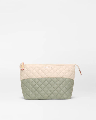 Agave Green/Buff Large Zoey Cosmetic