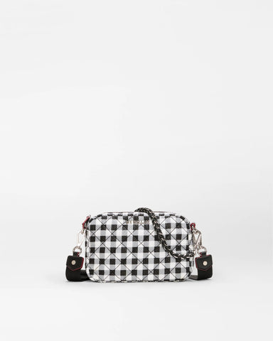 Black/White Gingham Mini Crosby Crossbody