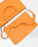 Sunset Orange Small Metro Tote Deluxe