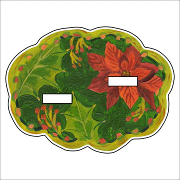 Poinsettia Pattern Double Stand