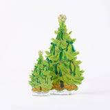 8 Green Bows Tree | 0.25in. Acrylic Floral: LG / Sage LG Stand