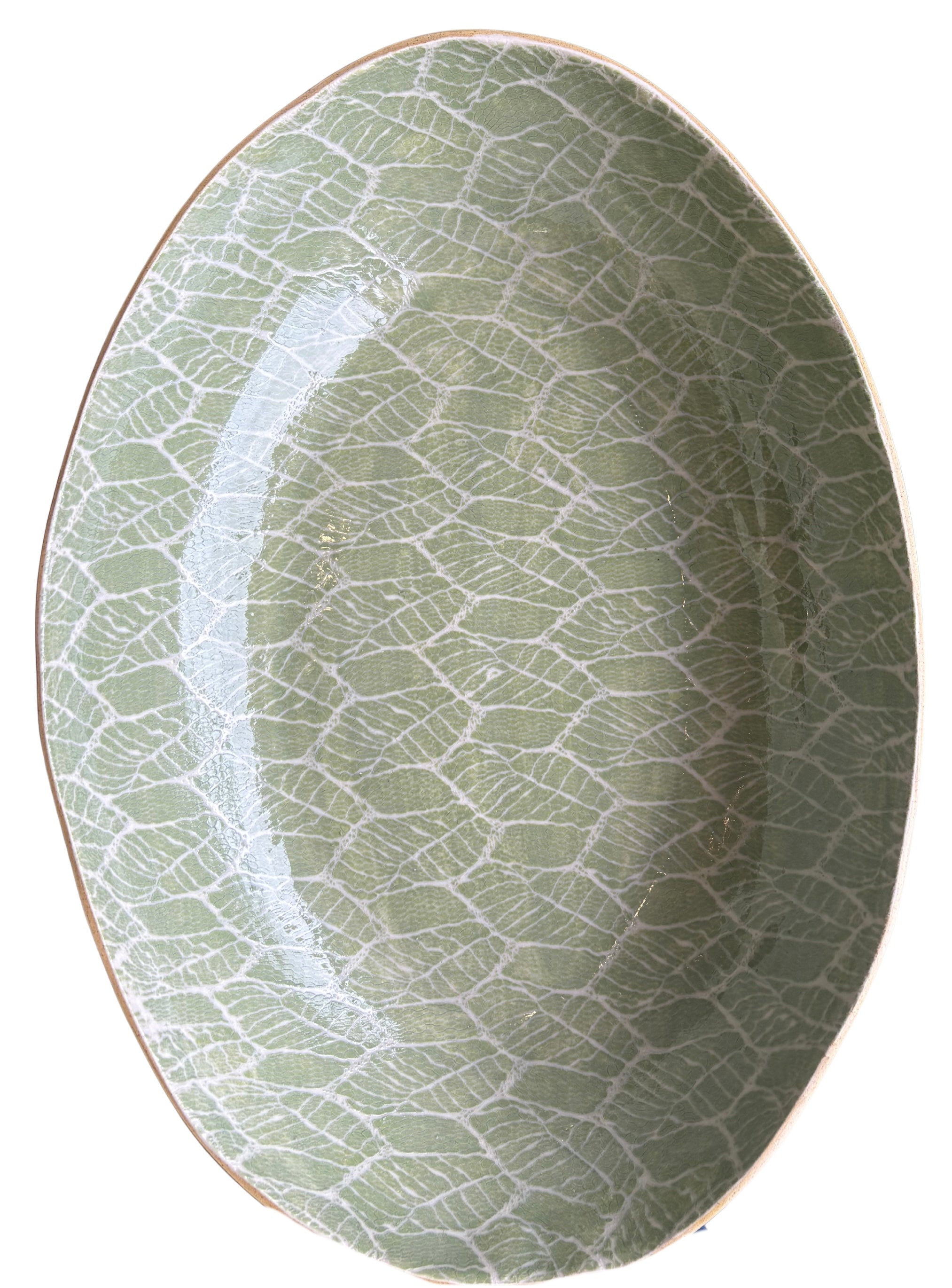 Large Nested Oval Bowl Foliage Citrus