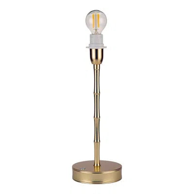 Bamboo Lamp Base Matt Gold - 10"