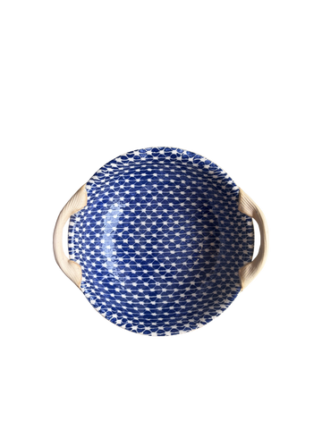 9" Vegetable Bowl with handles Tempo Cobalt