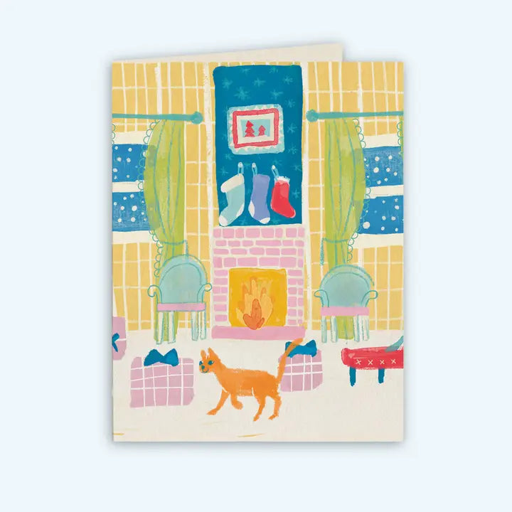 Tabby the Night Before Christmas-Holiday Card