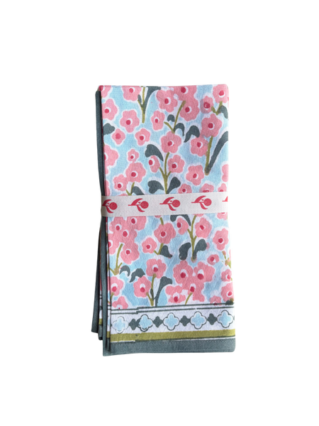 Pink Posey Napkins-Set of Four