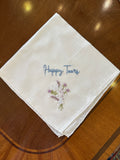 Hand Embroidered Vintage Handkerchief
