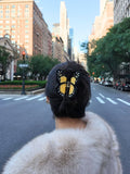 Hand-painted Monarch Butterfly Claw Hair Clip | Eco-Friendly: Pink