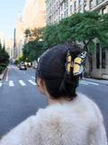 Hand-painted Monarch Butterfly Claw Hair Clip | Eco-Friendly: Orange