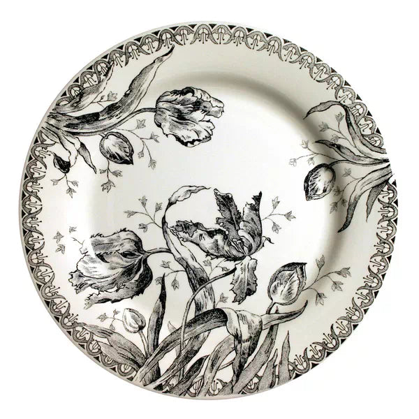 Tulipes Noires Dinner Plate