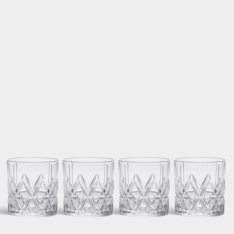 Peak Double Old Fashioned Glass- Set of 4