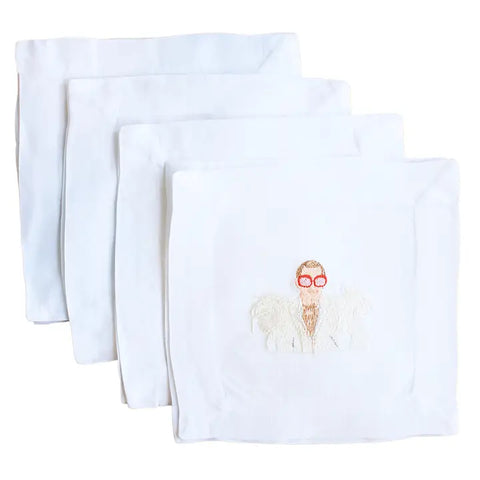 Rocket Man Set of Four Cocktail Napkins