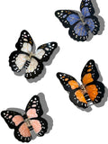 Hand-painted Monarch Butterfly Claw Hair Clip | Eco-Friendly: Orange