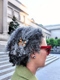 Hand-painted Mini Monarch Butterfly Claw Hair Clip | Eco-Friendly: Pink