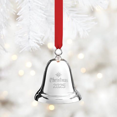 2025 Annual Christmas Bell Silverplate Ornament