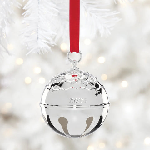 2025 Holly Bell Silverplate Ornament