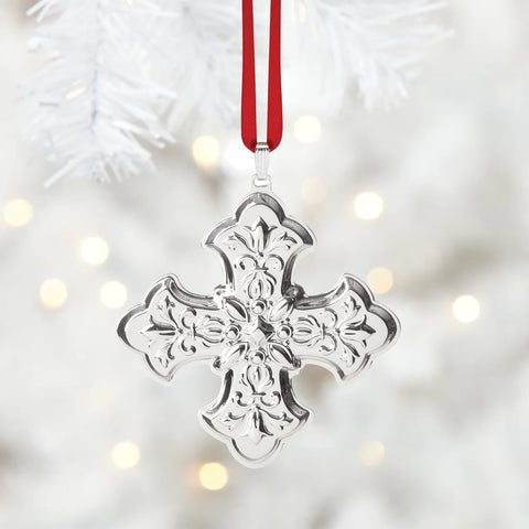 2025 Annual Christmas Cross Sterling Ornament