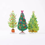 Fig and Orange Tree | 0.25in. Acrylic Floral: SM / Pine Pattern SM Stand