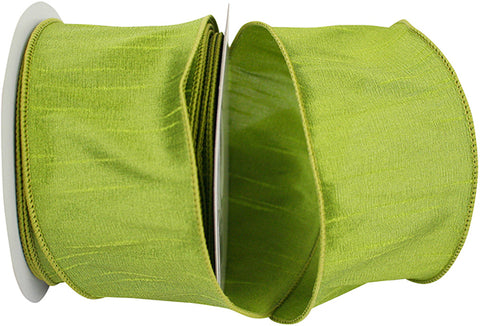 Green Grass Wired Edge Ribbon-2.5 inches