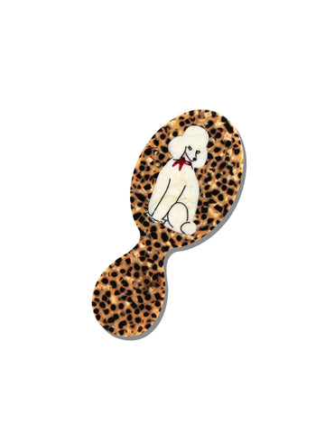 Hand-painted Poodle Brush-Handbag Hero