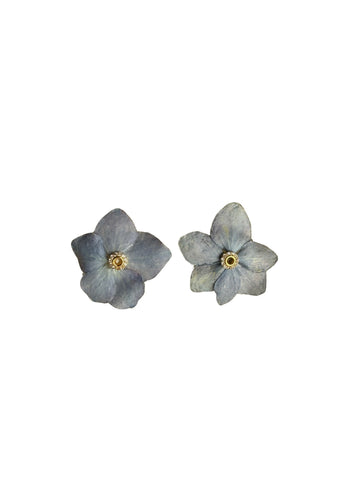 Hydrangea Earrings-Blue