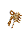 Hand-painted Coquette Bow Claw Hair Clip | Eco-Friendly - New: Fawn