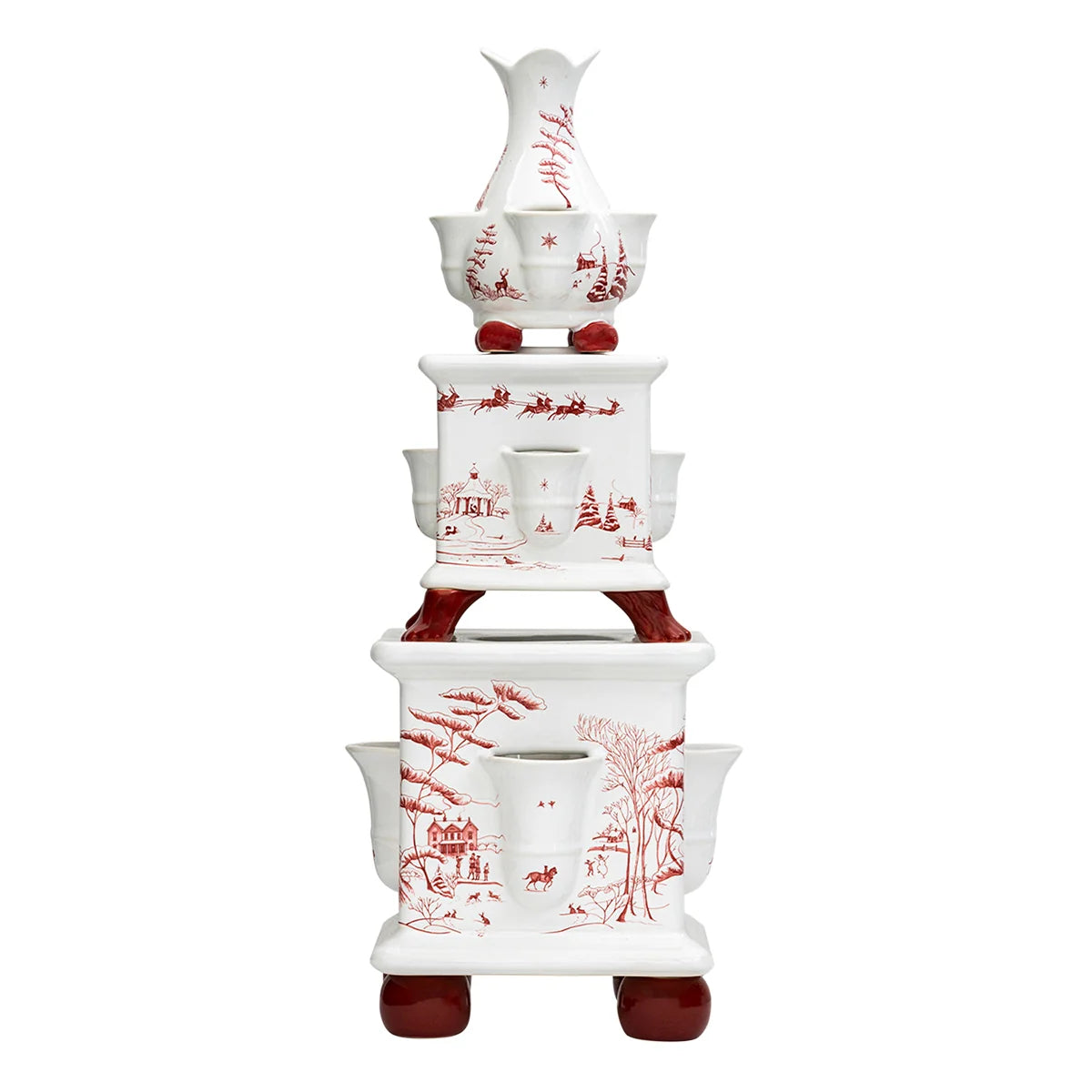 Country Estate  Winter Frolic Tulipiere - Ruby
