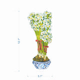 Paperwhites | 0.25in. Acrylic Floral: SM / Pine Pattern SM Stand