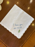 Hand Embroidered Vintage Handkerchief