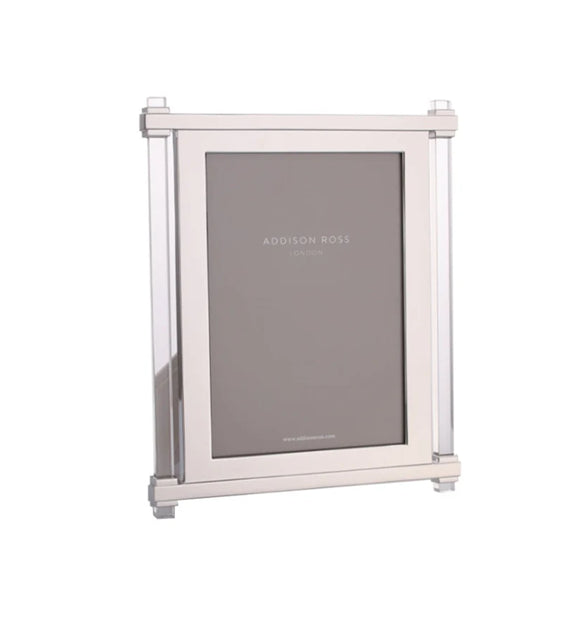 5×7 Acrylic Pillar Silver Frame