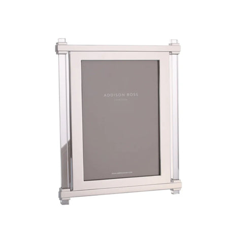 5×7 Acrylic Pillar Silver Frame