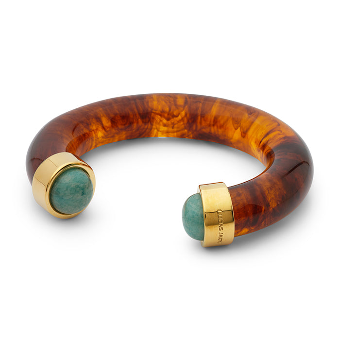 Tortoise Shell Amazonite Cuff