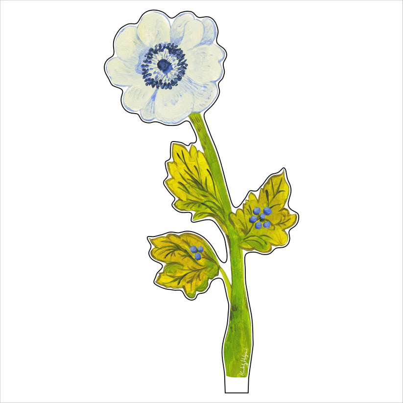 Blue Anemone Acrylic Floral-Large